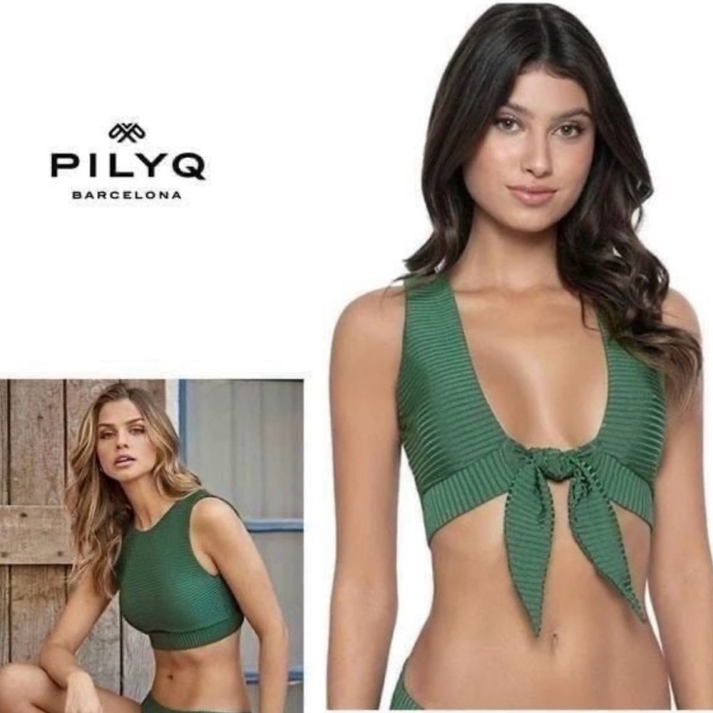 PilyQ Emerald Key Hole Multi Style Crop Top